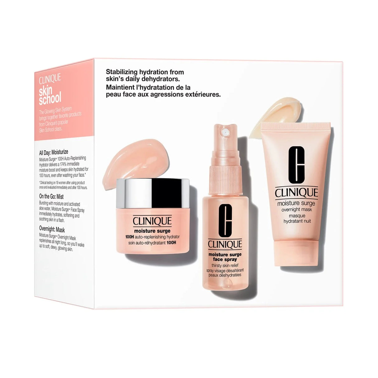 Clinique Moisture Surge Skin School pakket - 3 stuks
